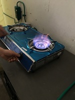 Réchaud à biogaz à brûleur unique