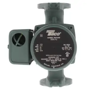 York 025-32813-000 Solid Start Circulating Pump Taco 008-F6 - 1 Cast Iron Circulator Pump