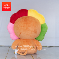 Mascotte gonflable ours lumineux de dessin animé, design personnalisé 360°, imperméable, durable, certifiée CE, animaux publicitaires pour événements extérieurs