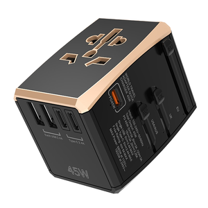 <span class=keywords><strong>2025</strong></span> nóng bán tất cả-trong-một phổ travel adapter 5 cổng đầu ra <span class=keywords><strong>USB</strong></span> ABS Chất liệu EU USA UK AUS phích cắm 6A 16A phổ biến Châu Âu USA - Product Image 1
