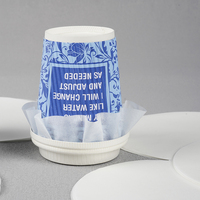 Pads en silicone blancs double face, étanches, anti-déversement, anti-graisse, imperméables et recyclables pour couvercles de tasses et emballages alimentaires