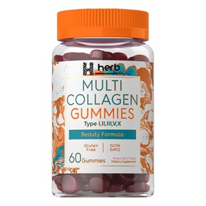 Suplemento de Fórmula de Belleza con Complejo Multicolágeno de Marca Privada OEM/ODM, Gomitas de Péptidos de Colágeno con Sabor a Bayas Mixtas - Product Image 1