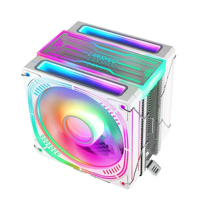 Hongyi intel 4 heat pipe 120mm TDP 160W rgb gaming pc cpu cooler Cooling 3pin 4pin PWM fan CPU heatsink for Computer