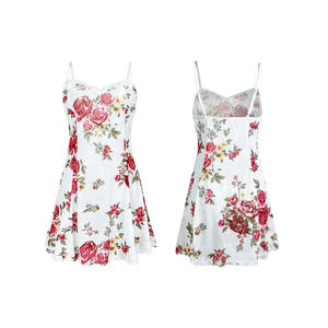 Logo personalizzato in raso Lingerie Sexy per donne Mature elegante elastico in vita camicia <span class=keywords><strong>da</strong></span> <span class=keywords><strong>notte</strong></span> con bretelle in pizzo elegante per l'estate - Product Image 6