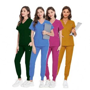Uniformes de Enfermería de Manga Corta en Oferta, Conjuntos de Uniformes Personalizados, Traje de Enfermería Moderno OEM, Uniformes Médicos Elegantes - Product Image 2