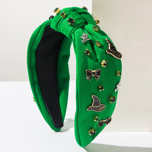 Serre-tête en tissu noué à bord large et tendance pour femme, accessoires créatifs pour chapeau couronne à nœud, accessoires décoratifs pour cheveux - Product Image 6