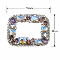 Nouveauté, élégantes et confortables, boucles en alliage de zinc, diamants colorés, clips pour chaussures pour femmes