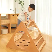 Montessori ahşap oyuncaklar Pickler üçgen çocuklar tırmanma çerçevesi rampa kapalı oyun alanı yürümeye başlayan spor salonu