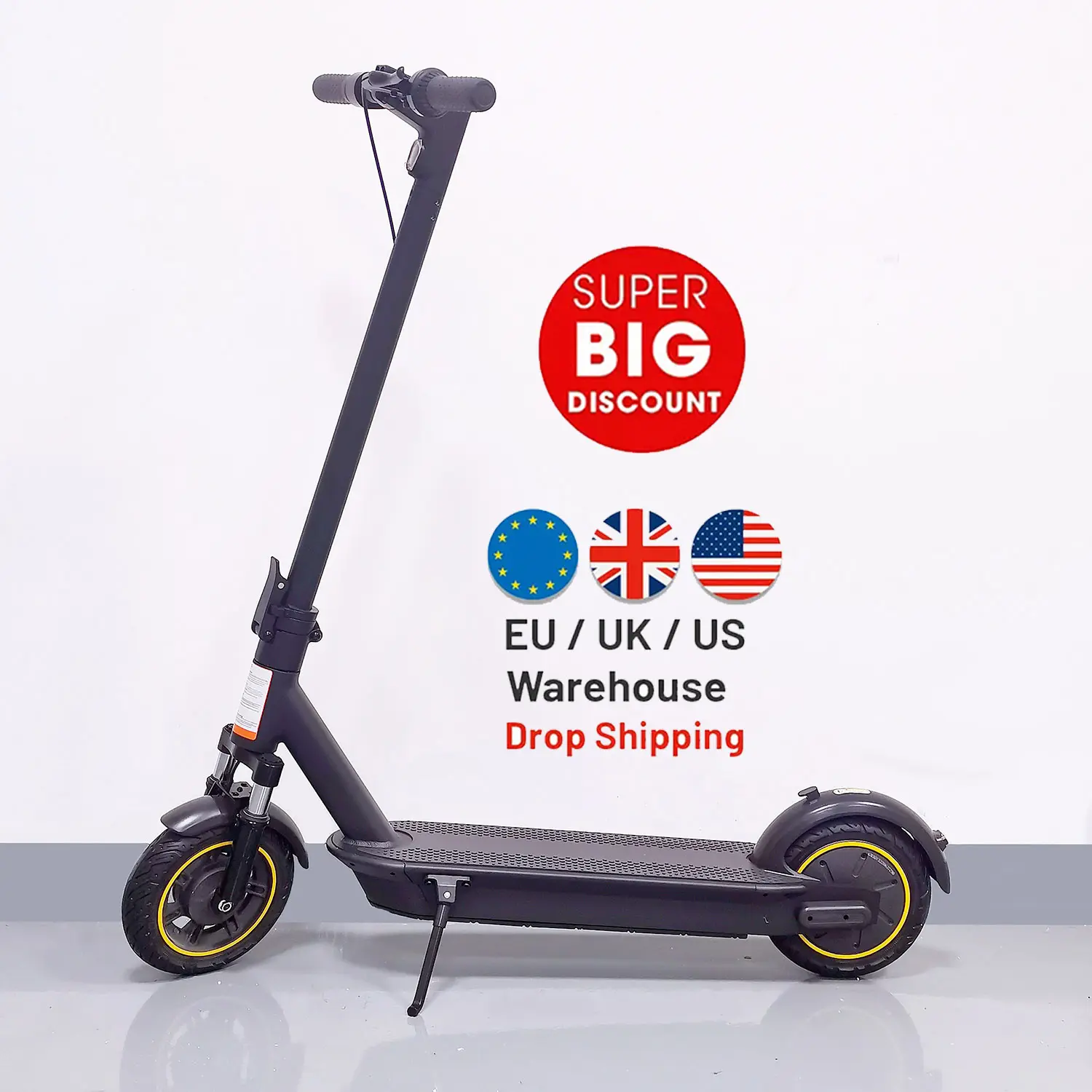 Scooter elétrico adulto dobrável G30 500w, novo 36v 15ah, suspensão dianteira, estoque da UE, scooter elétrica à prova d'água de 10 polegadas