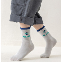 Chaussettes de sport unisexes en coton de haute qualité avec logo, compression, grip, personnalisables, pour jeunes et adultes, écologiques