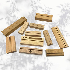 Porta Tarjetas de Madera de Haya de Diseño Moderno y Simple de Hongwei Wood Processing Factory para Tarjetas de Visita y Notas - Product Image 3