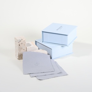 PackSecret Custom Blue Jewelry Gift Boxes High Quality Magnetic <b>Earrings</b> <b>Box</b> Paper Jewelry <b>Box</b> - Product Image 3