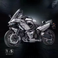 MOC 1:5 2156 pièces technique moto bricolage blocs de construction assemblage course sport voiture briques jouets ensemble noël garçons cadeaux enfants