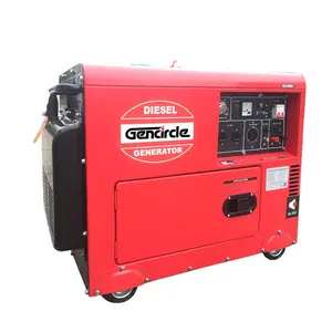 Refroidi par air portable mini type 5kva 6kva 7kva 8kva 10kva générateur diesel super silencieux avec ATS