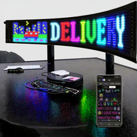 Signes électroniques programmables de panneau de matrice de lumière de LED commandés par APP d'USB 5V