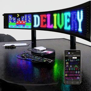 USB 5V APP Controlado <span class=keywords><strong>Programable</strong></span> Panel de Matriz de Luz <span class=keywords><strong>LED</strong></span> Señales Electrónicas - Product Image 2