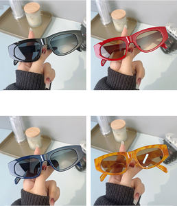 Gafas de Sol de moda <span class=keywords><strong>2022</strong></span> para mujer, gafas de sol de diseñador de sombra Vintage de lujo, de tamaño pequeño gafas de sol, gafas cuadradas para hombre - Product Image 5