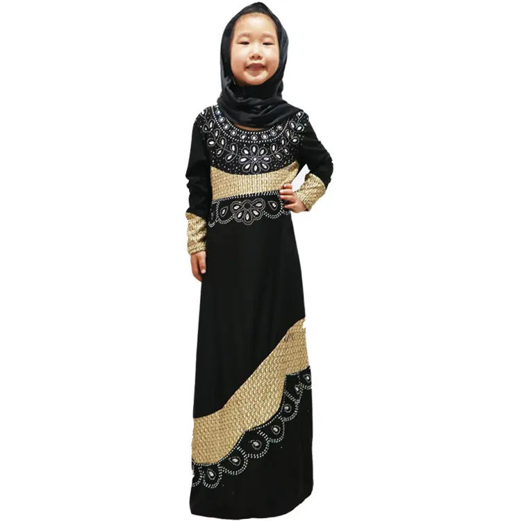 Eid moubarak enfants filles Abaya turquie Hijab 2 pièces robe musulmane Caftan dubaï Caftan Abayas Ramadan Elbise islamique cadeau vêtements