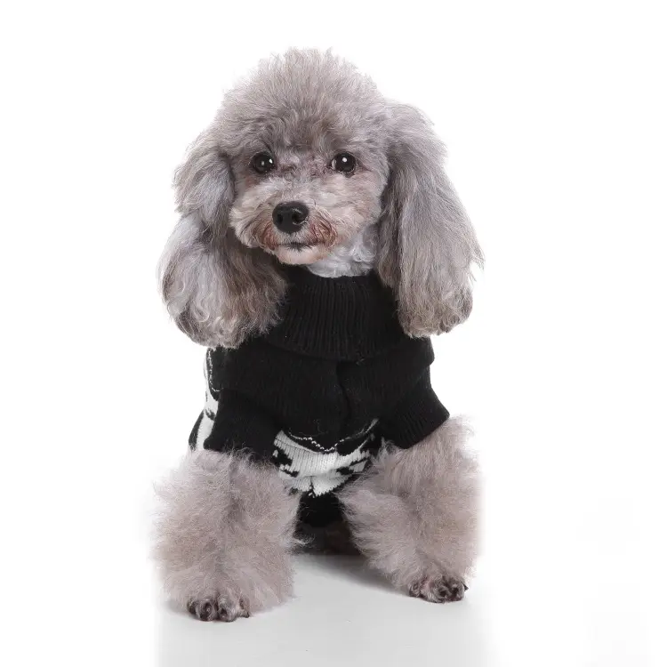 Dog Sweater Knit Ship Ancho Pattern for Winter Warm Clothes for Small Dog Pet Cat Clothes