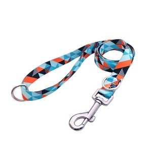 新入荷 206 パーソナライズド ポリエステル素材 カスタムプリント ペット用犬のリード 屋外散歩 犬の訓練用 - Product Image 5