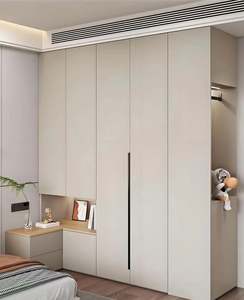 Fabricant de meubles sur mesure Meubles de chambre à coucher Armoire moderne modulaire en bois Design Garde-robe de chambre Style minimaliste - Product Image 4