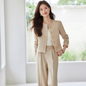 Conjunto de Traje de Dos Piezas para Mujer, Estilo Profesional, Súper Elegante, Primavera-Otoño, Abrigo Informal, Temperamento de Hermana Mayor - Product Image 1