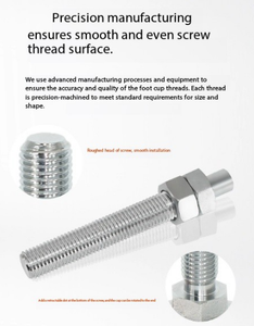 Fabbrica su misura in metallo zincato mobili di livellamento <span class=keywords><strong>piedi</strong></span> direzione universale <span class=keywords><strong>per</strong></span> la <span class=keywords><strong>cucina</strong></span> Hotel macchine tavoli - Product Image 4