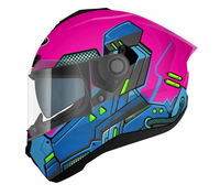 TOOP ECE & DOT Casque de moto intégral à logo personnalisé standard avec doublure lavable de haute qualité Casques à moteur pour hommes
