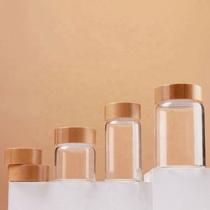 Wholesale High Borosilicate Glass Airtight Food Storage <b>Container</b> with <b>Bamboo</b> Lid and Cover 201-300ml Capacity Eco-Friendly - Product Image 5