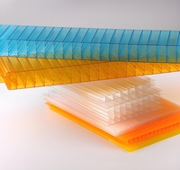 Panneau en polycarbonate alvéolaire PC, revêtu anti-UV, pour toiture de serre et lucarne