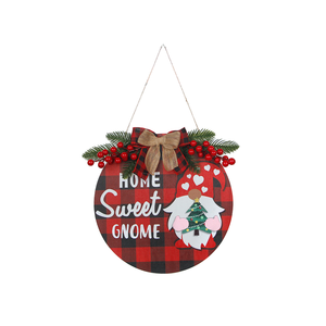 MaoSheng Factory <b>Sale</b> Christmas Red Fruit Wooden Eco Friendly 30x30x0.8cm Listing Round Home Office Holiday Decoration Pendant - Product Image 1