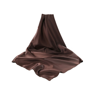 Foulard en soie 70x70 cm carré, couleur unie, multifonctionnel, pour femme, idéal pour les hôtesses de l'air professionnelles - Product Image 1