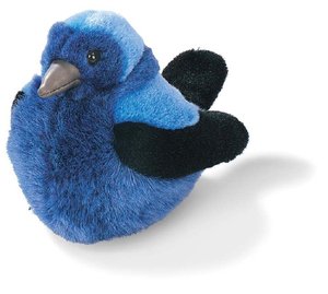 Peluche Assortiti di Uccelli Selvatici, Morbidi Giocattoli Imbottiti di Gabbiano <span class=keywords><strong>Blu</strong></span>/Passero <span class=keywords><strong>Blu</strong></span>/Colibrì/Gufo per Bambini e Adulti, Decorazione e Regalo a Tema Natura - Product Image 1