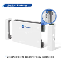 Ventilo-convecteur mural ultra-silencieux 25 dB à économie d'énergie 2,2 kW-7,1 kW pour système de chauffage et de refroidissement de l'eau, maison, hôtel, bureau