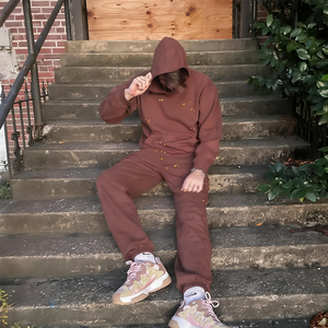 Sweat-shirt unisexe surdimensionné d'hiver, style streetwear américain, sweat-shirt de créateur, épais, confortable, impression de logo personnalisée - Product Image 1