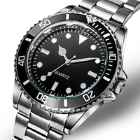 Drop Shipping New Men Business Uhr Japan Movt Quarz Marken uhren Stahlband Armbanduhr