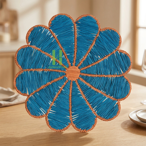 High Quality Paper Rope Placemat Customize Sizes Variety Colors For Dining <b>Table</b> <b>Decoration</b> <b>Christmas</b> OEM From Vietnam Wholesale - Product Image 1
