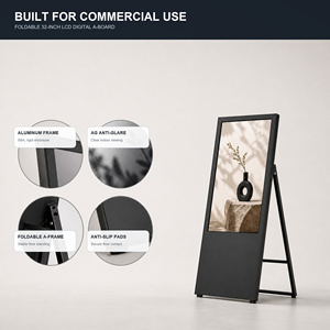 Pantalla LCD Publicitaria Plegable Gratuita con CMS para Tiendas y Centros Comerciales, 2K <span class=keywords><strong>4K</strong></span>, 32 43 Pulgadas, Tótem de Bienvenida, Señalización Digital LCD - Product Image 2