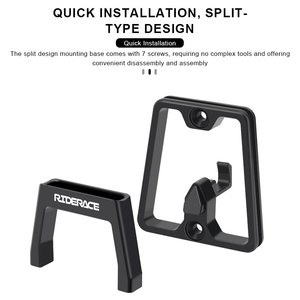 Support de sacoche avant RIDERACE en alliage d'aluminium, bloc de fixation à 2 trous, adapté à l'adaptateur de montage de sacoche avant Brompton - Product Image 3