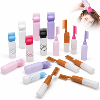 Bouteille applicatrice de teinture capillaire en plastique PET de 110 ml, 120 ml, 170 ml avec peigne et brosse graduée pour salon de coiffure, teinture capillaire, huile