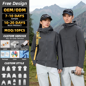 Giacca Impermeabile Leggera Personalizzata con Cappuccio per Escursionismo, Sport all'Aperto, <span class=keywords><strong>Trekking</strong></span>, Ciclismo, Invernale, per <span class=keywords><strong>Uomo</strong></span> e Donna - Product Image 2