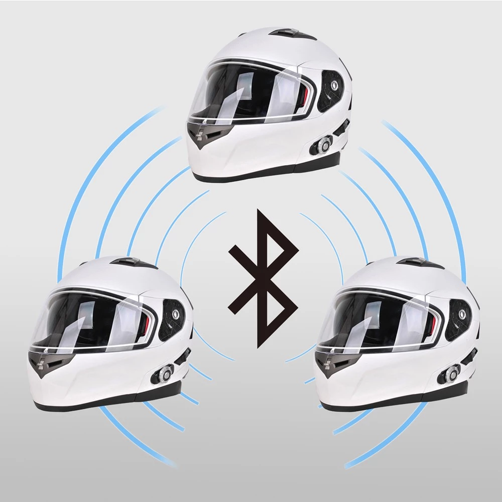 FreedConn BM2-S Bluetooth Motorcycle Helmet with 500M Intercom, FM