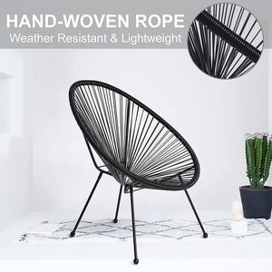 Chaise <span class=keywords><strong>Acapulco</strong></span> à empiler en rotin, chaise de patio en corde, meubles d'intérieur et d'extérieur, jardin, vente chaude - Product Image 4