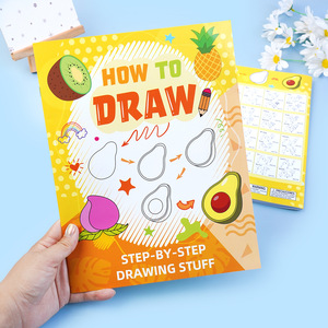 Libro de actividades para manualidades de aire DIY para niñas y niños pequeños, inspirador para aprender <span class=keywords><strong>a</strong></span> dibujar, personalizado, cómo dibujar libros para colorear para niños - Product Image 1