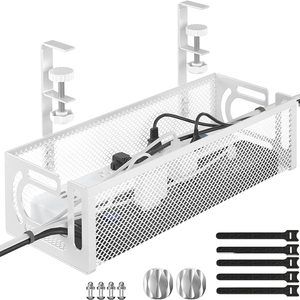 <span class=keywords><strong>Cesta</strong></span> <span class=keywords><strong>de</strong></span> malla metálica para cables, organizador <span class=keywords><strong>de</strong></span> escritorio para cuidado <span class=keywords><strong>de</strong></span> la piel, bandejas flexibles para cables, kit <span class=keywords><strong>de</strong></span> gestión <span class=keywords><strong>de</strong></span> cables en la pared, <span class=keywords><strong>cesta</strong></span> <span class=keywords><strong>de</strong></span> malla para cables - Product Image 6