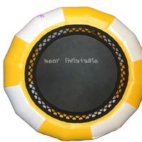 Parc aquatique de mer Trampoline flottant gonflable en PVC Trampoline d'eau Lit de saut flottant gonflable de qualité supérieure