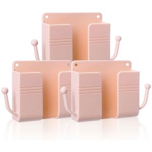 Soporte de Pared para Teléfono Celular de Diseño Moderno en Color Aleatorio, Adhesivo sin Perforaciones, Material ABS, Multifuncional, para Almacenamiento Móvil - Product Image 1