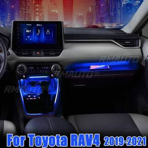 Car Instrument Dashboard <b>Panel</b> Trim Atmosphere <b>Light</b> Car Side Driver Decorative Lamp Strip for Toyota RAV4 2019 2020 2021 - Product Image 1