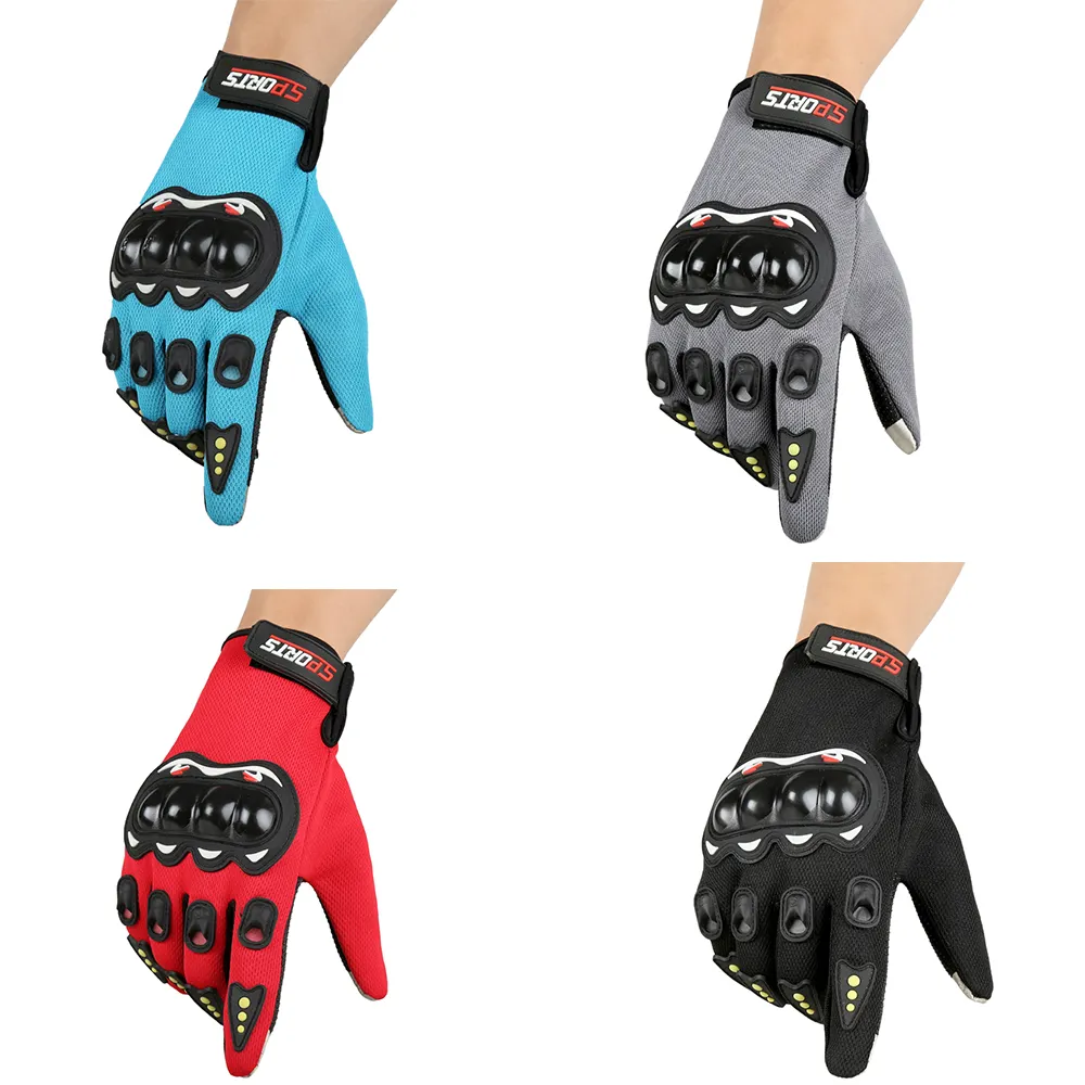 Customized QZ1004 Motorcycle Gloves Motor Riding Protective Bike Motocross Male Motorbike Tactical Sports Cycling Racing Gloves