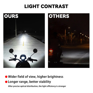 Nouvelle vente d'usine, barre lumineuse LED haute luminosité 12V 18W 1800 lumens, phare avant de moto, vélo électrique, ampoule H4, ajustement universel - Product Image 4